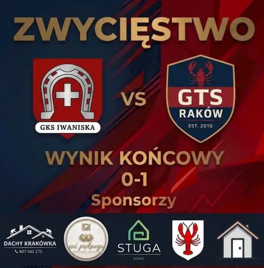 Raków wygrywa w Iwaniskach 1:0 po golu samobójczym