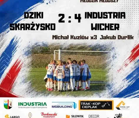 Industria Wicher Miedziana Góra: młodzicy mistrzami, trampkarze walczą o tytuł