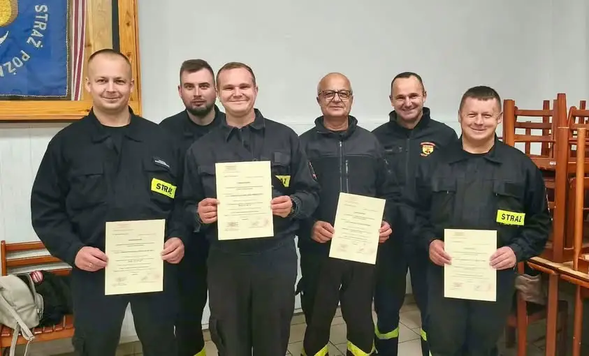 Sześciu druhów z OSP Zaborowice zdobyło uprawnienia KPP