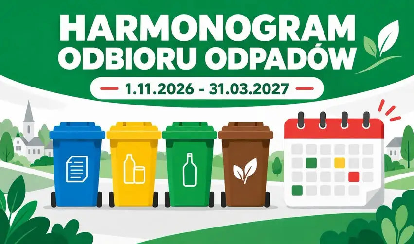 Nowy harmonogram odbioru odpadów w gminie Strawczyn od 1 listopada